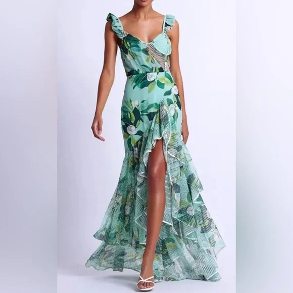 PatBO Magnolia bustier maxi dress NWT - Picture 3 of 7